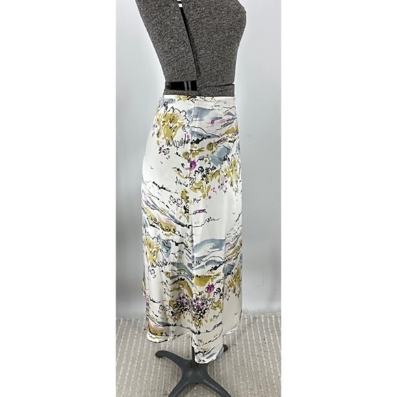 Amanda Smith 100% silk scenic floral print skirt 14 - Picture 8 of 10